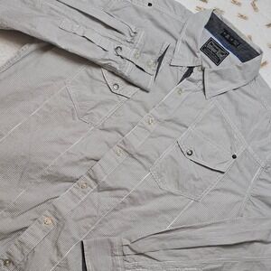 Antique‎ Rivet Mens XL Striped Button Up Shirt Long Sleeve Casual